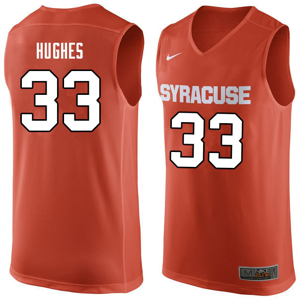 Men #33 Elijah Hughes Syracuse Orange College Basketball Jerseys Sale-Orange